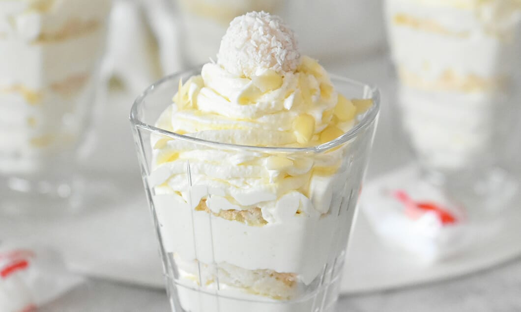 Raffaello torta v kozarcu